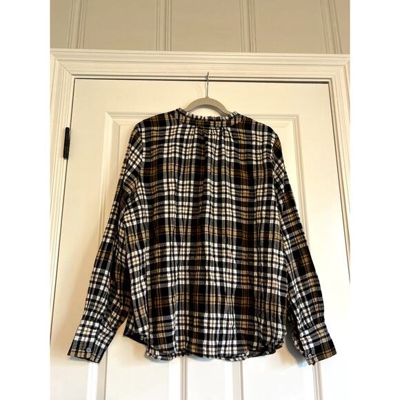 Loft Plaid Blouse, size XL - Picture 3 of 3